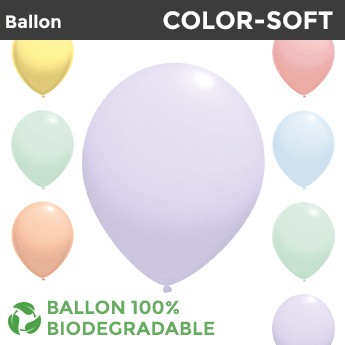 Ballon de Baudruche Macaron, 6 couleurs disponibles