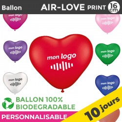 Ballon AIR-LOVE print 16cm | 10 Jours