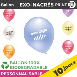 Ballons EXO-NACRES print 23cm | 10 Jours