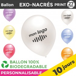 Ballons EXO-NACRES print 27cm | 10 Jours