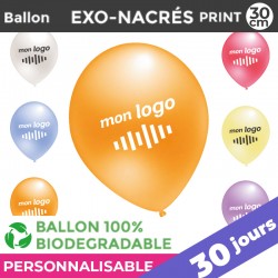 Ballons EXO-NACRES print 30cm | 30 Jours