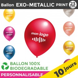 Ballon EXO-METALLIC print 23cm | 10 Jours