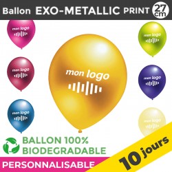 Ballon EXO-METALLIC print 27cm | 10 Jours