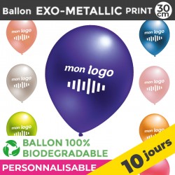 Ballon EXO-METALLIC print 30cm | 10 Jours