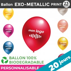 Ballon EXO-METALLIC print 23cm | 20 Jours
