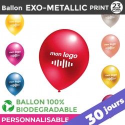 Ballon EXO-METALLIC print 23cm | 30 Jours