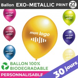 Ballon EXO-METALLIC print 27cm | 30 Jours