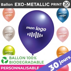 Ballon EXO-METALLIC print 30cm | 30 Jours
