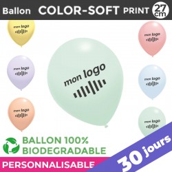 Ballon COLOR-SOFT print 27cm | 30 Jours