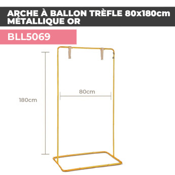 BL69 Arche à Ballon 80x180cm - Métallique Or