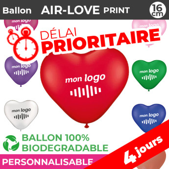 Ballon personnalisé en forme de coeur express