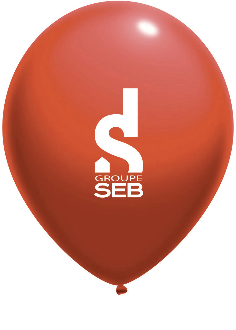 Ballon de baudruche avec logo SEB rouge