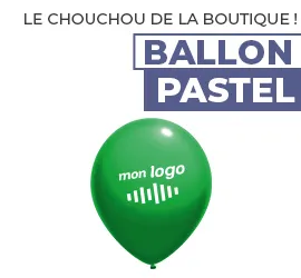 Ballon personnalisé pastel