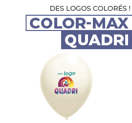 Ballon COLOR MAX personnalisé quadri