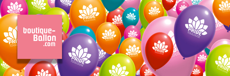 Ballon impression avec logo Pride 